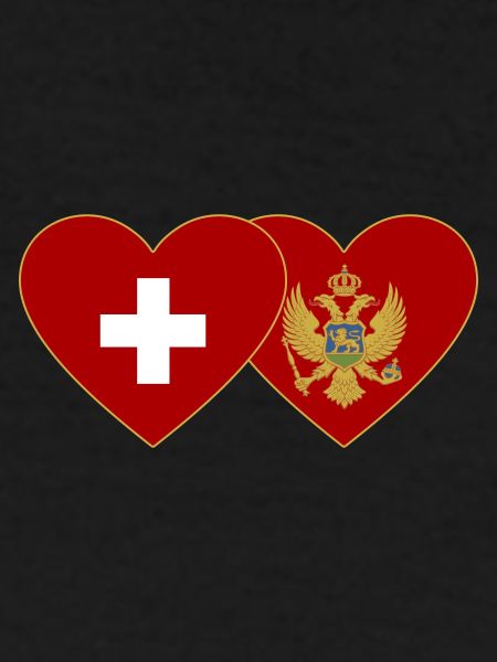 Switzerland Montenegro flag