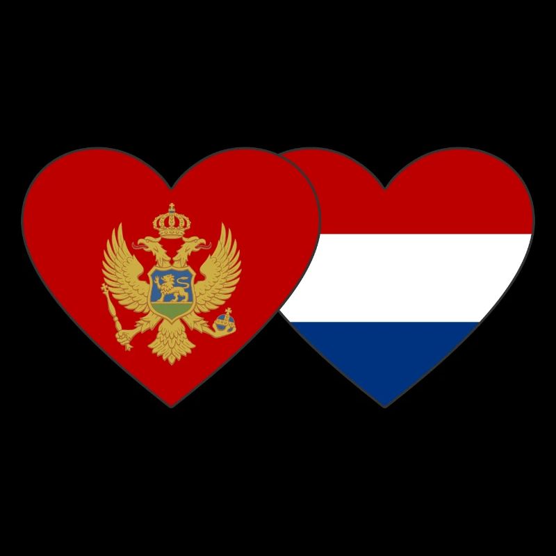 Montenegro Holland Flagge