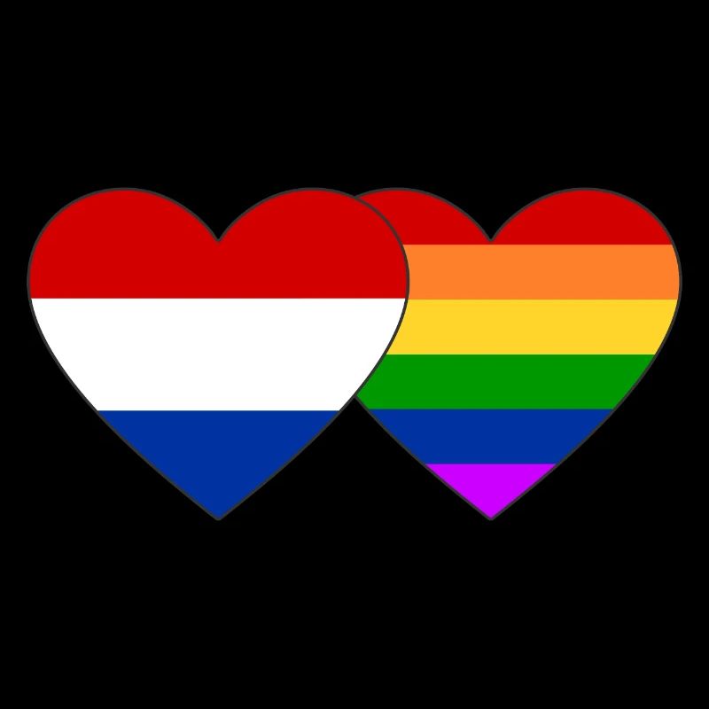 Drapeau arc-en-ciel de la Hollande