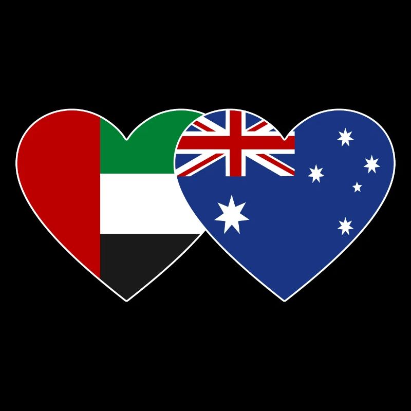 United Arab Emirates Australia Flag