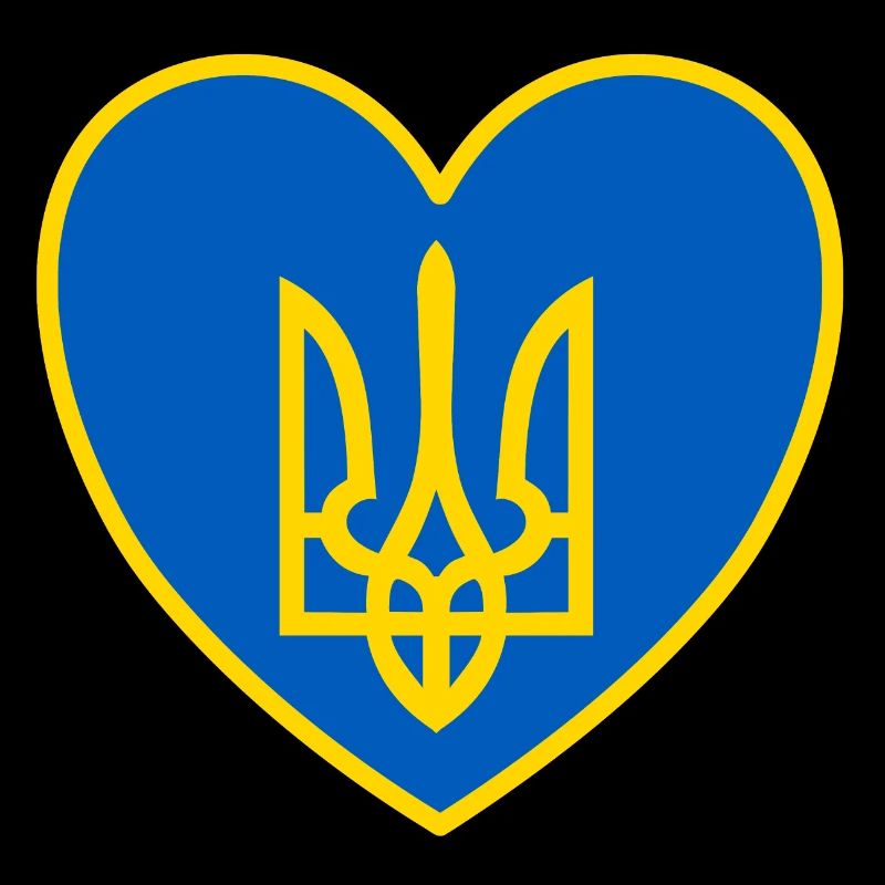 Ukraine Wappen Herz