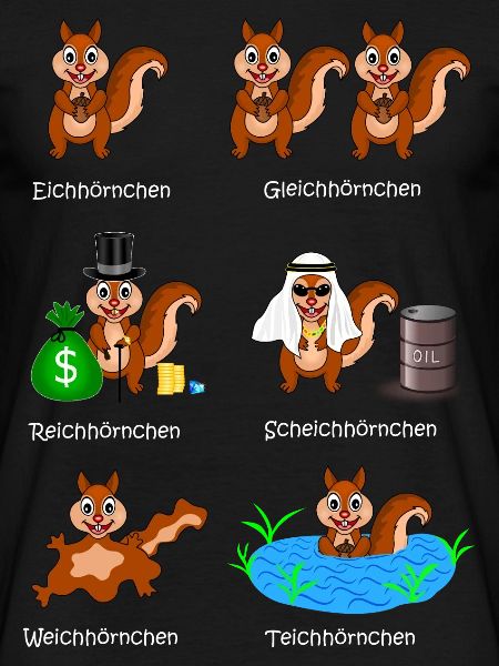 eichhörnchen, reichhörnchen, scheichhörnchen,