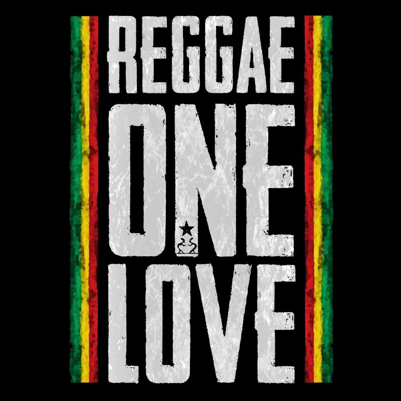 Design d’amour reggae avec des rayures africaines