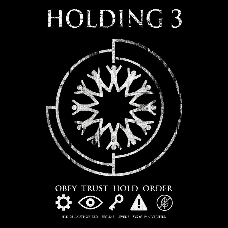 Holding 3 – Dystopisches Sci-Fi-Emblem-Design