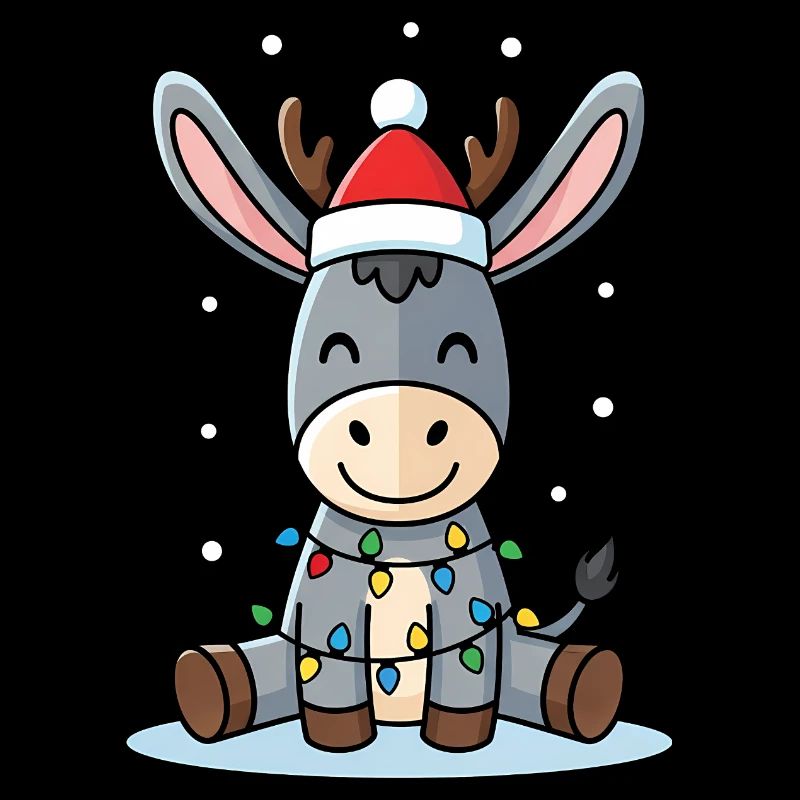Mignon âne elfe cadeau de Noël mignon Wint