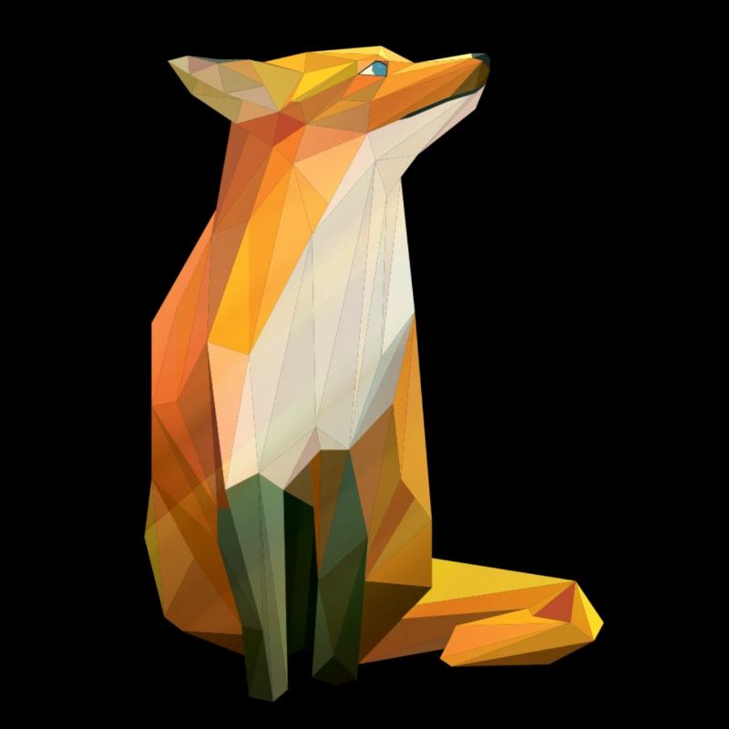 Red Fox LowPoly