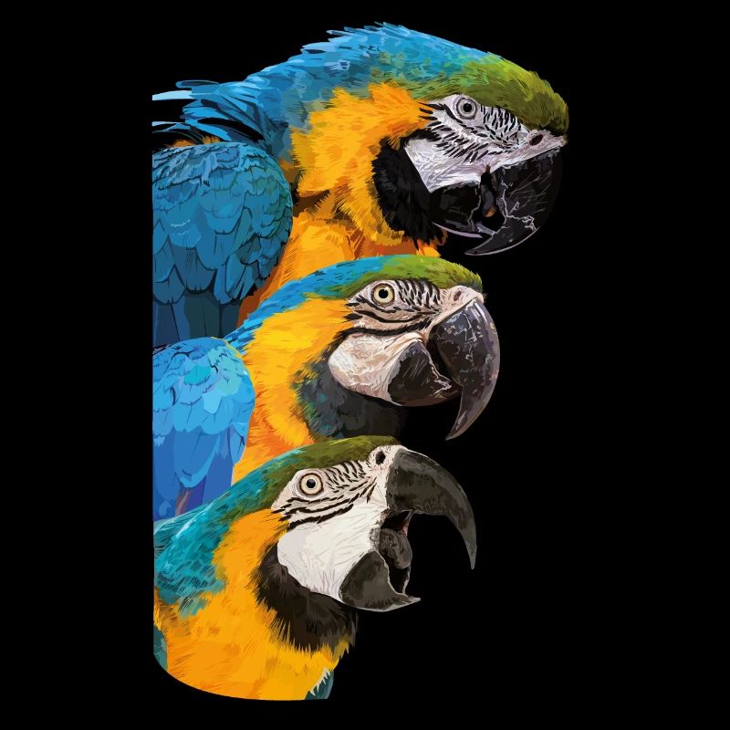Ara bleu et jaune