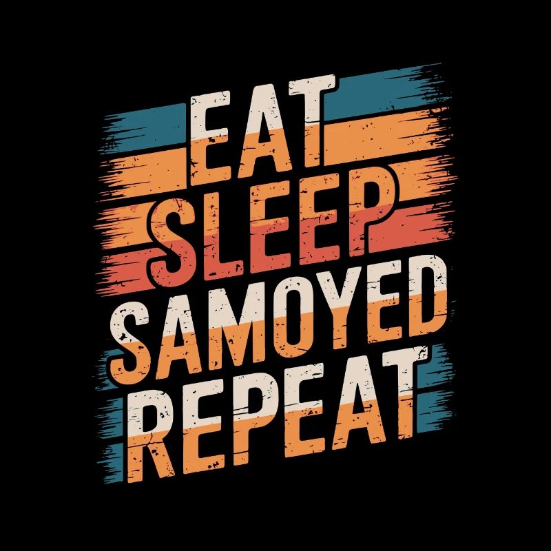 Manger. Dormir. Samoyède. Répéter.