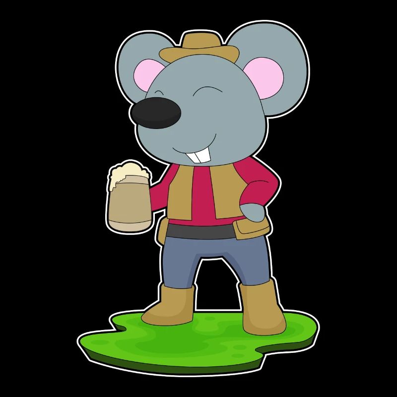Chope de bière souris Bière