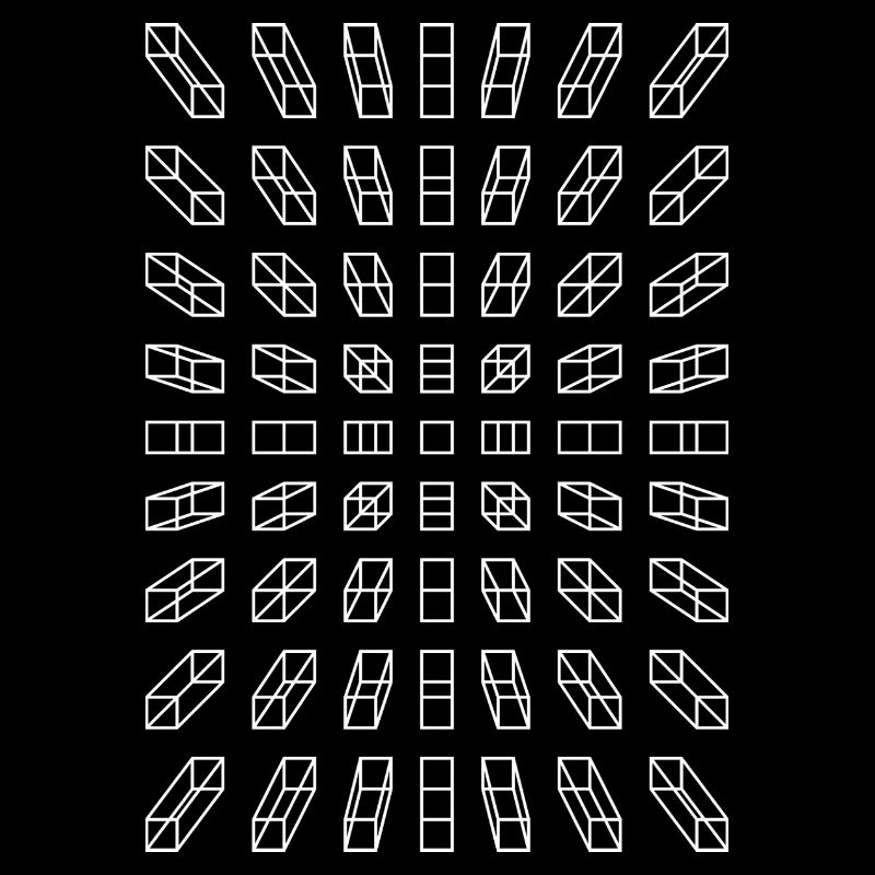 Hypno Balken: Pixel, Illusion & Retro