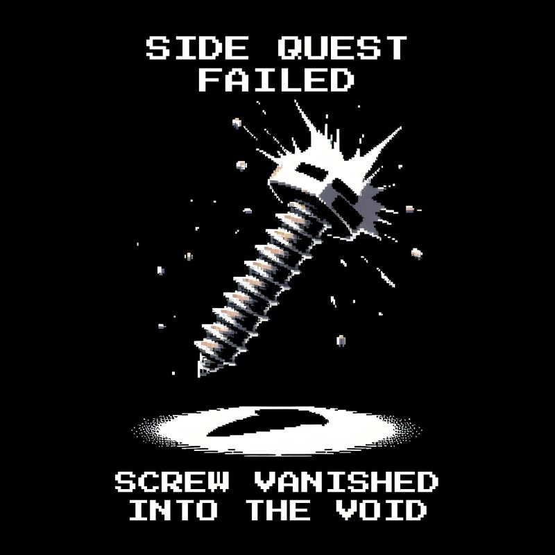 Side Quest Screw Away Precision Mechanics Pixel Retro