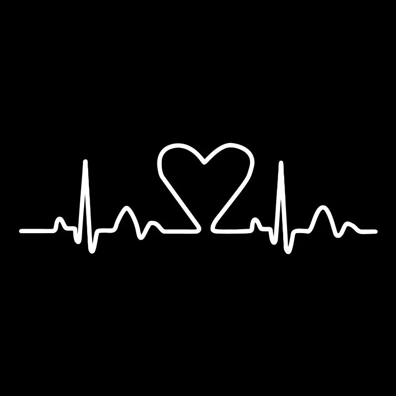 Lignes de impulsion d'électrocardiogramme de coeur