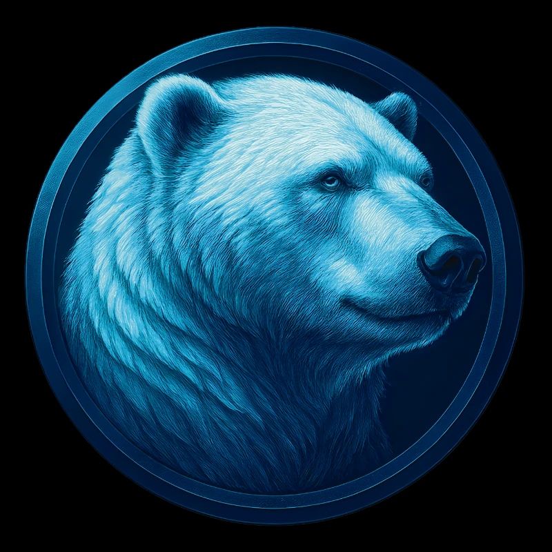 Eisbär Emblem – Cooles Polartier Design
