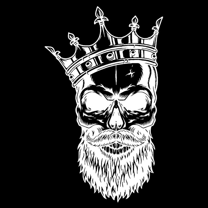Skull Totenkopf mit Krone
