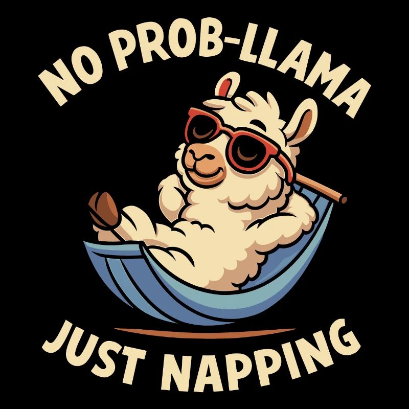 Entspannte Llama-Siesta
