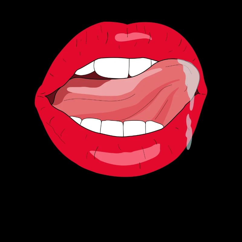 Baiser rouge bouche sexy