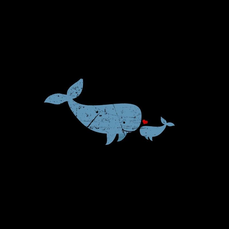 Baby whale cool gift textured