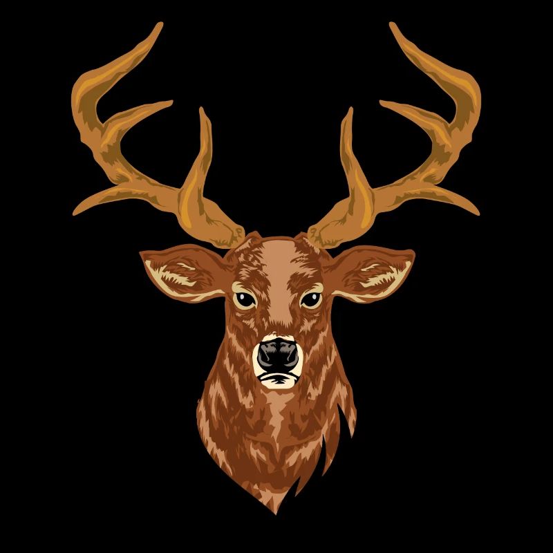 Deer head deer antler stag hunter hunting trophy