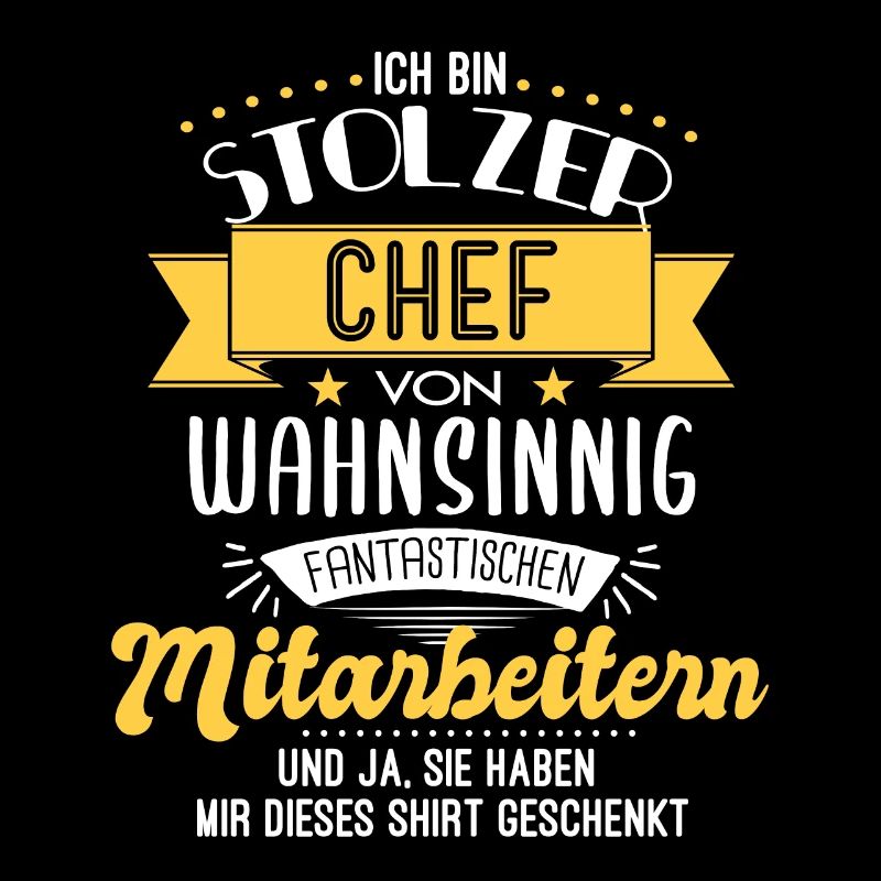 Stolzer Chef Mitarbeiter Team Geschenk