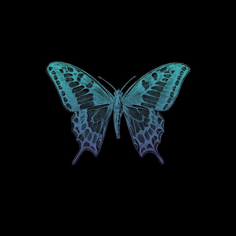 Papillon bleu machaon