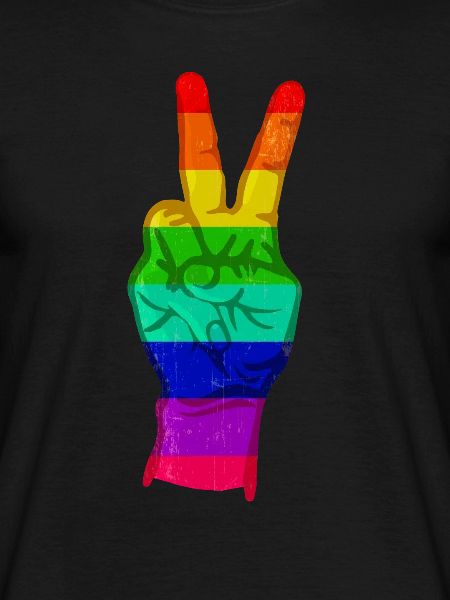 Peace sign rainbow