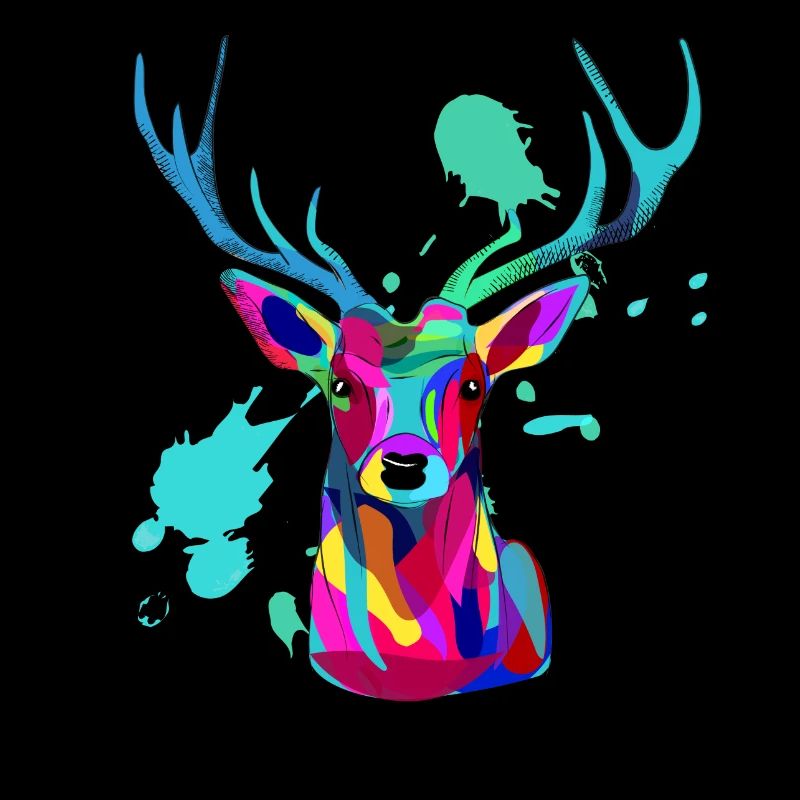 Bunte Hirsche