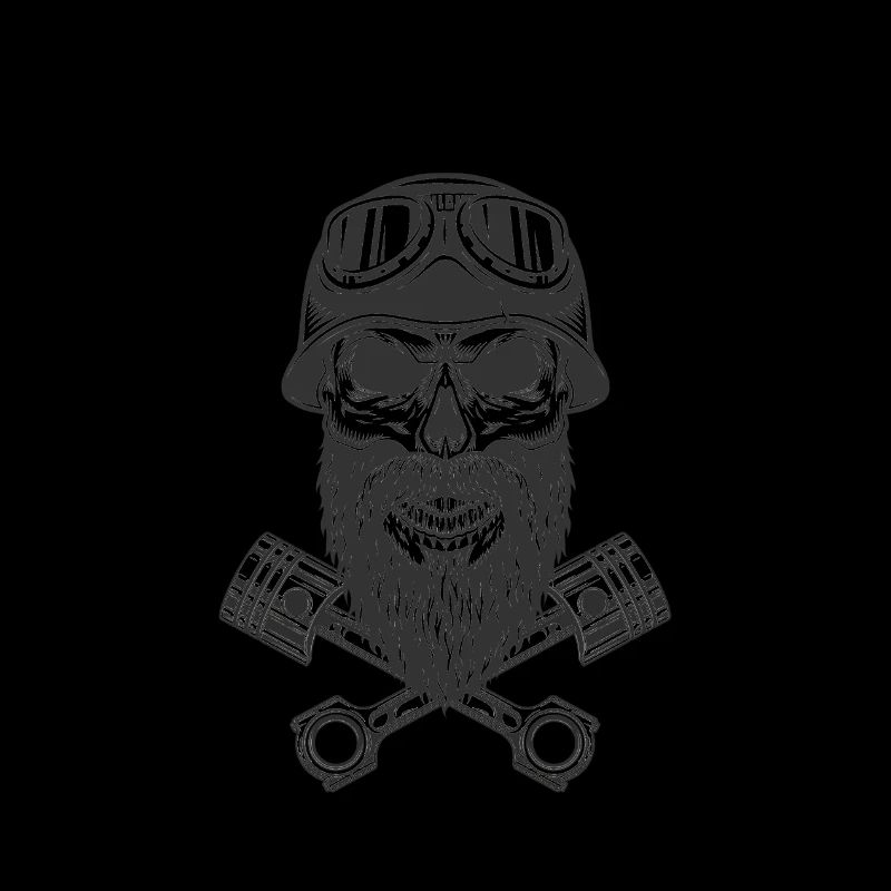 Biker skull