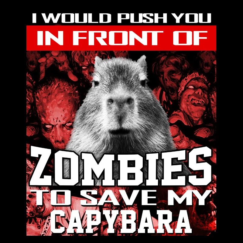 Devant des zombies pour sauver ma capybara
