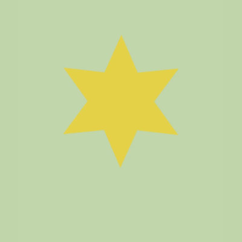 Étoile d'or à six branches