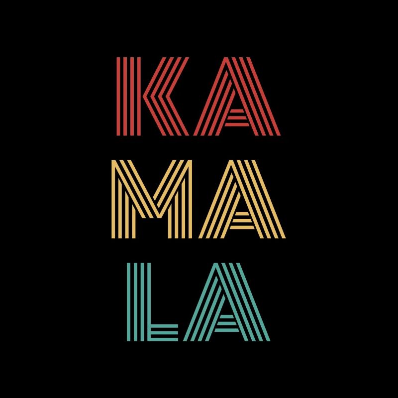 Typographie rétro de Kamala Harris