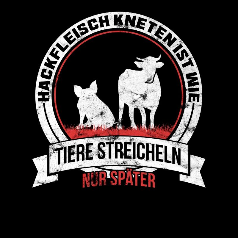 Hackfleisch Kneten ist wie Tiere streicheln