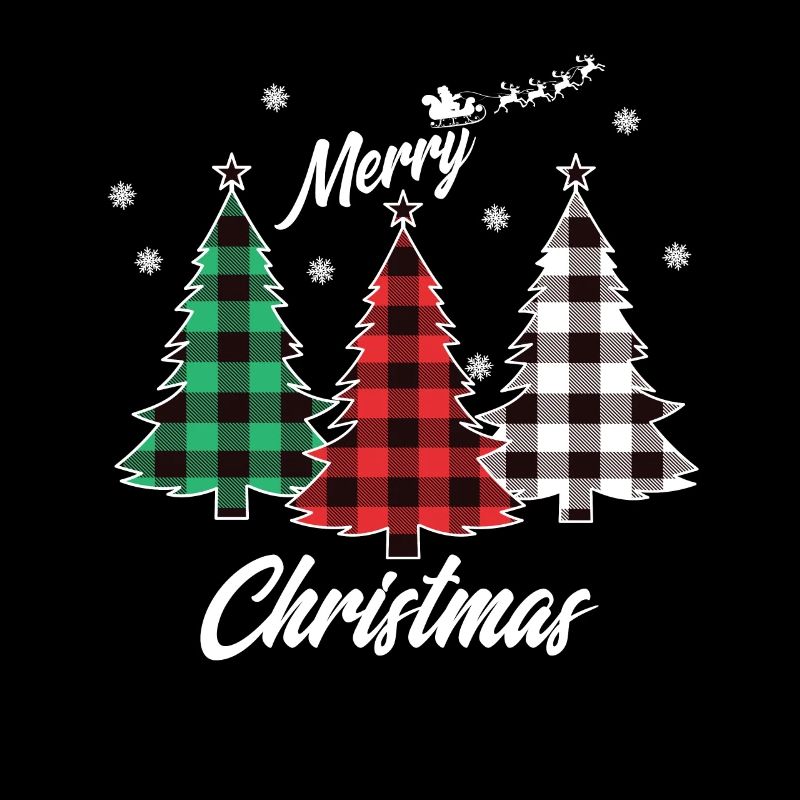 Buffalo Plaid Christmas Tree Rouge Vert Blanc