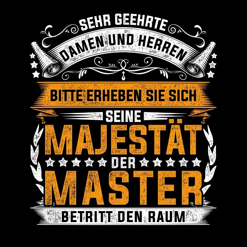 Abschluss Mastertitel Majestät Master Absolvent