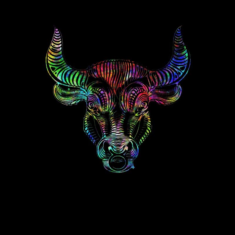 Psychedelisches Sternzeichen Stier