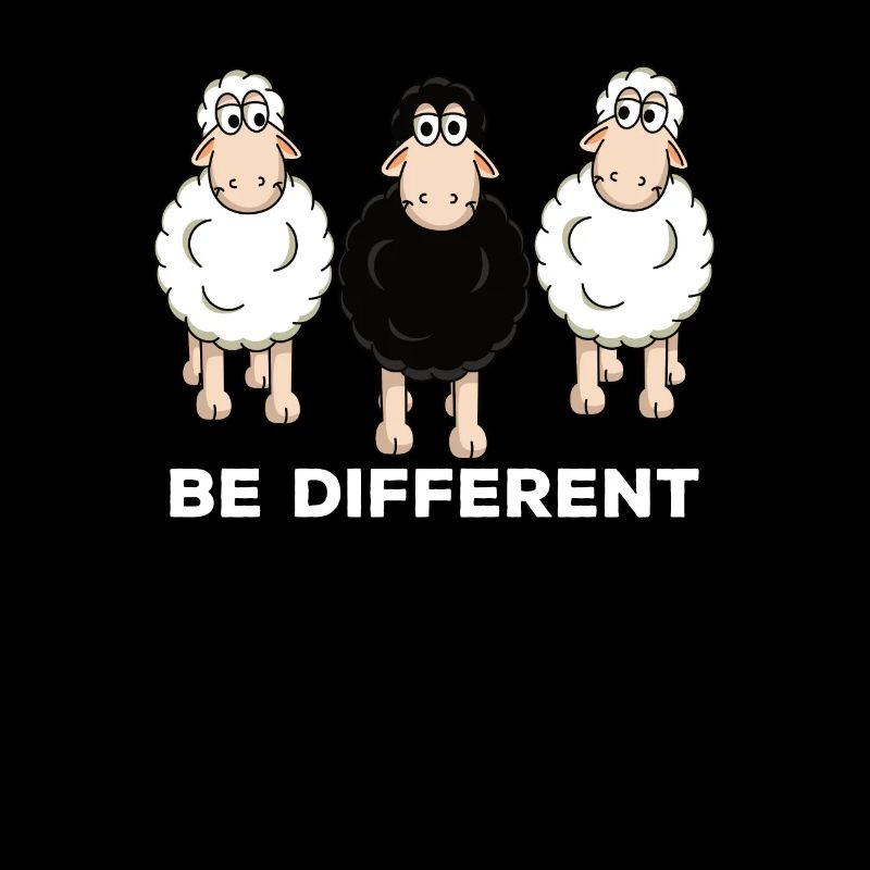 Schaf Schafe Be different Geschenk