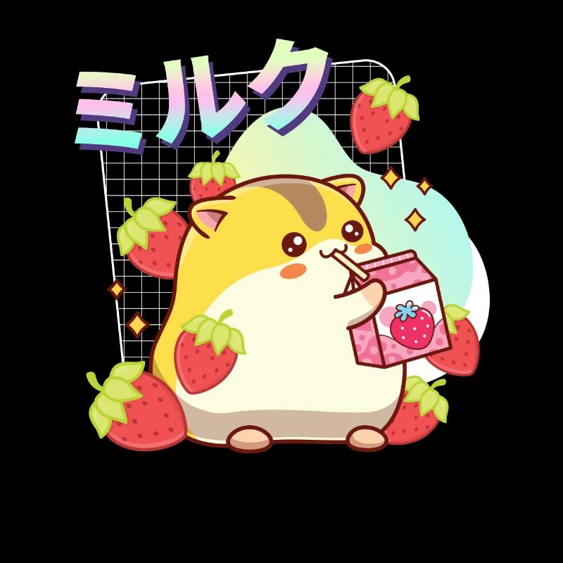 Strawberries Milkshake Hamster