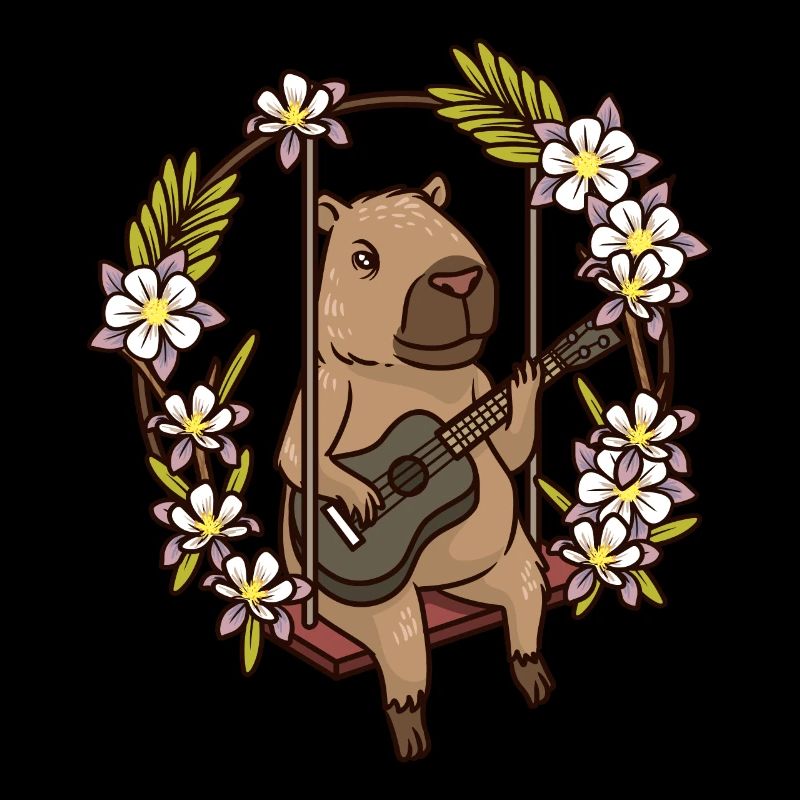 Capybara Nagetier Gitarre