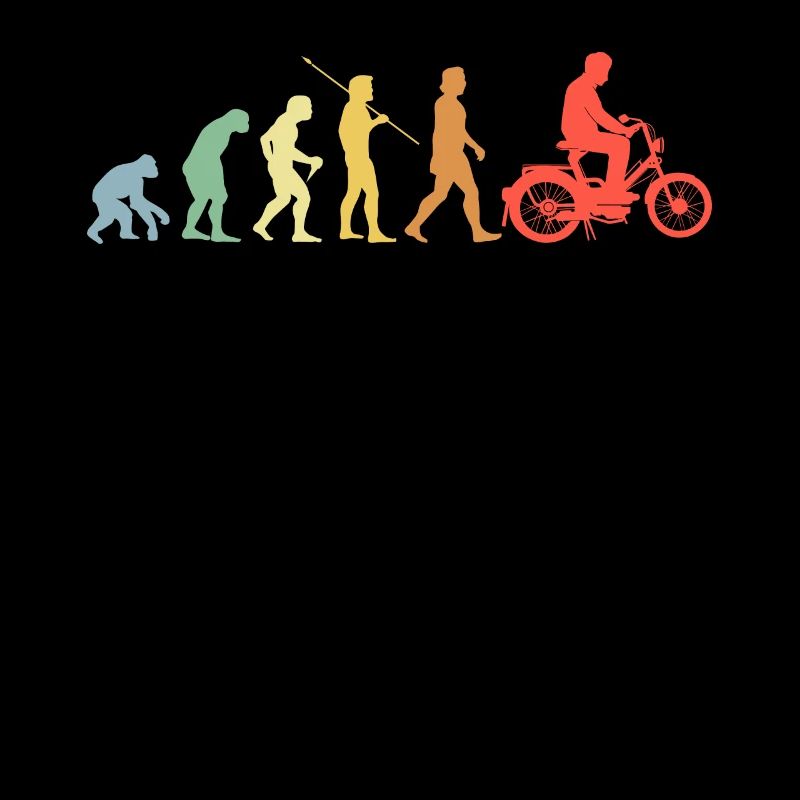 Mofa Evolution Retro Moped Mofafahrer