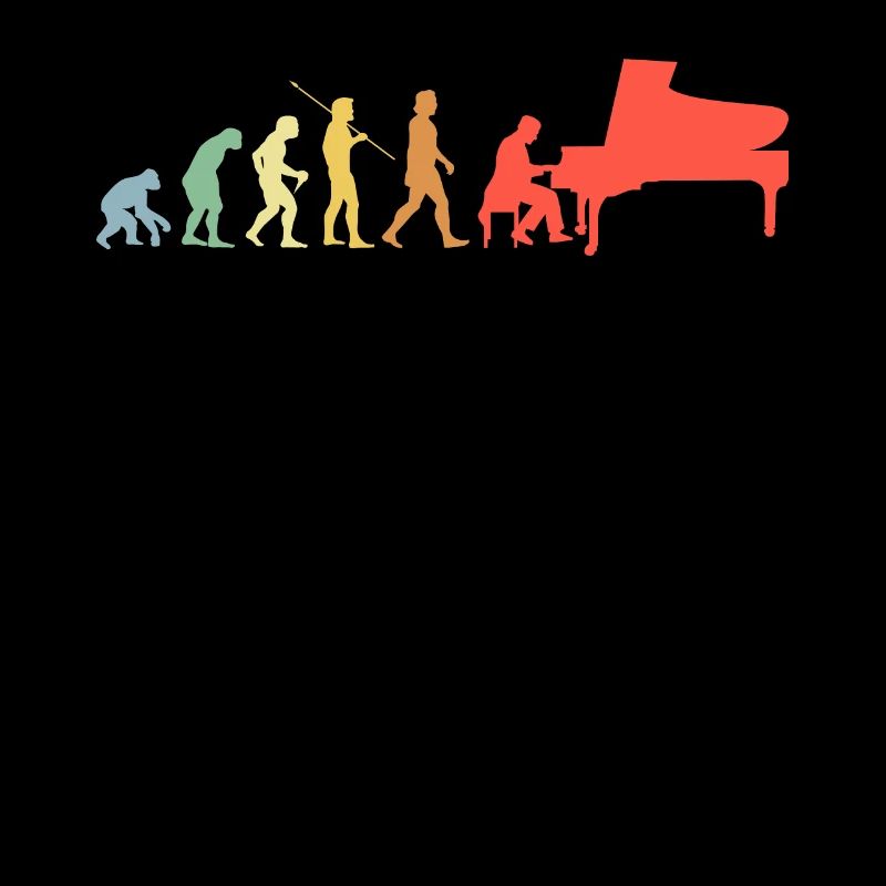 Piano Evolution Retro Piano à queue Pianiste