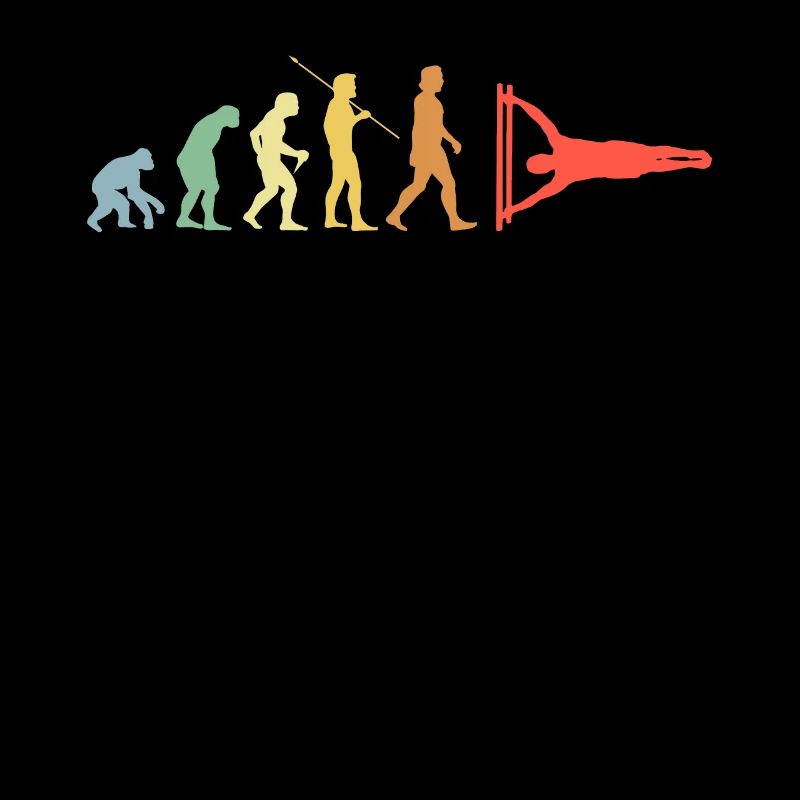 Calisthenics Evolution Retro Human Flag Geschenk