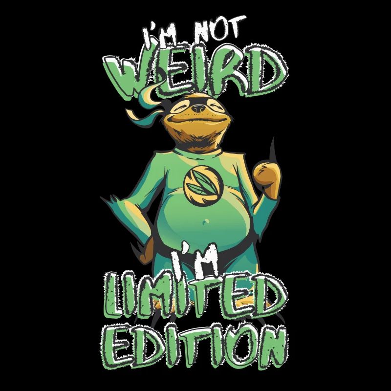 Cool Cartoon Sloth - Édition Limitée - Dicton