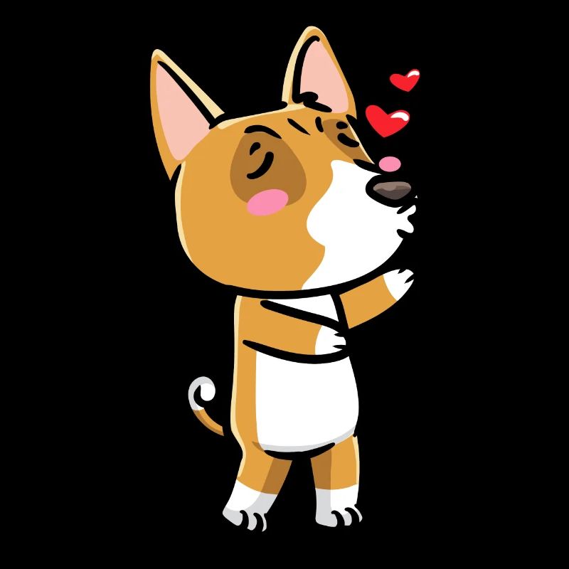 Émoticône de chien Basenji