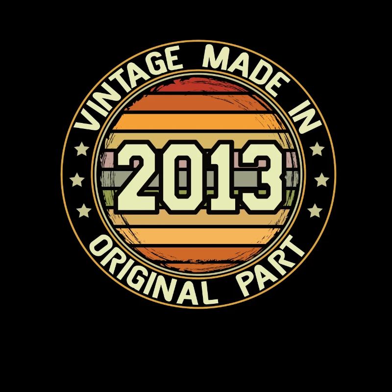 Vintage Made In 2013 Original Part Geburtstag 2013