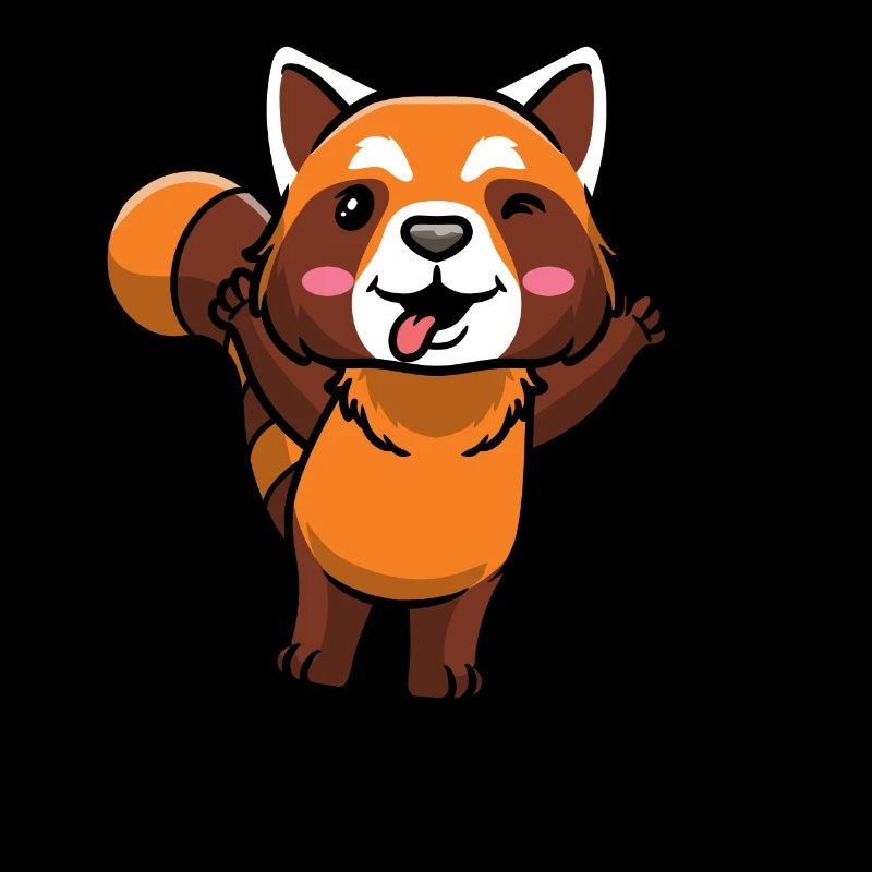 Panda roux Petit panda émoticône