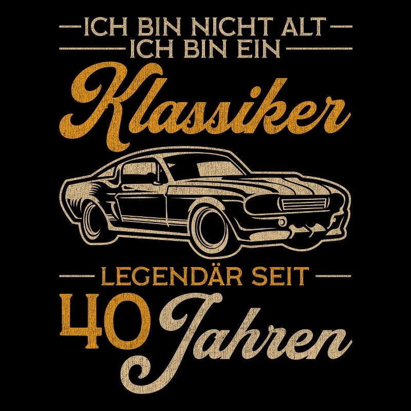 Vintage 40. Geburtstag Geschenk 40 Männer Klassike