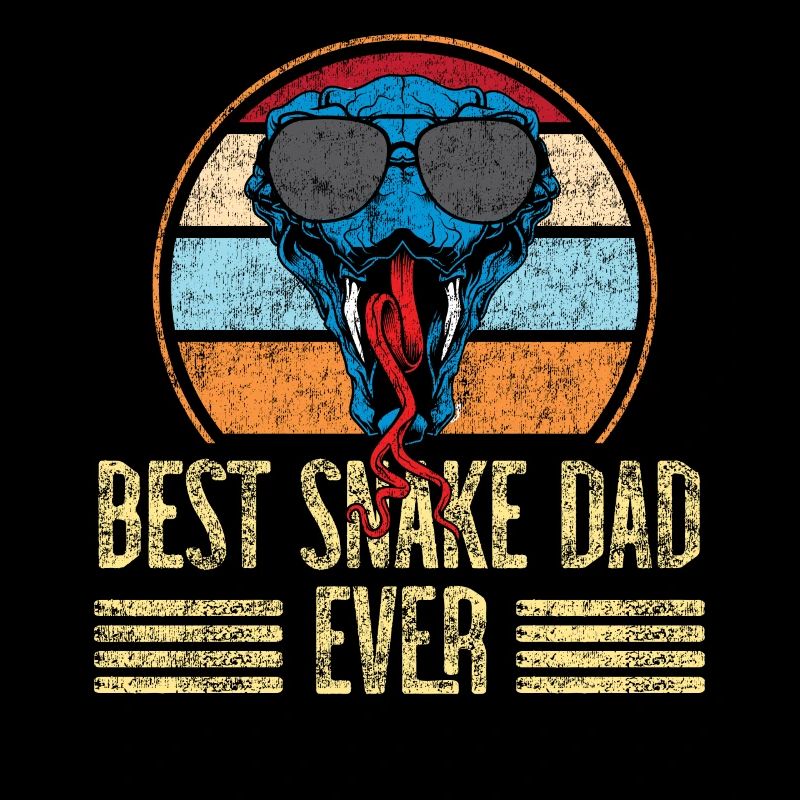 Snake Serpent Dad Father Retro