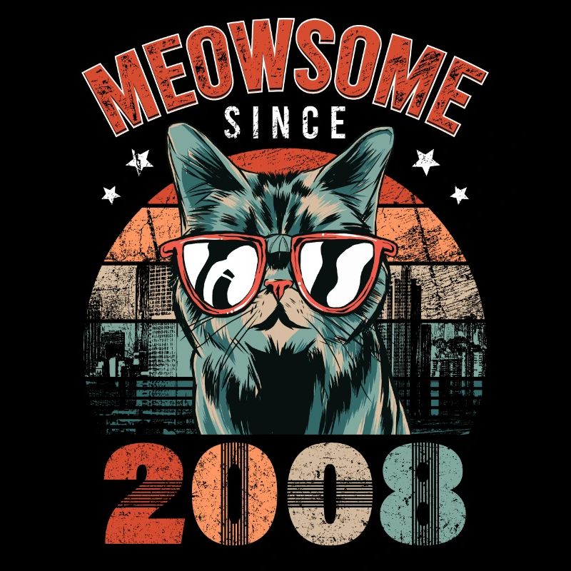 Meowsome 2008 Année de naissance 2008 Anniversaire du chat