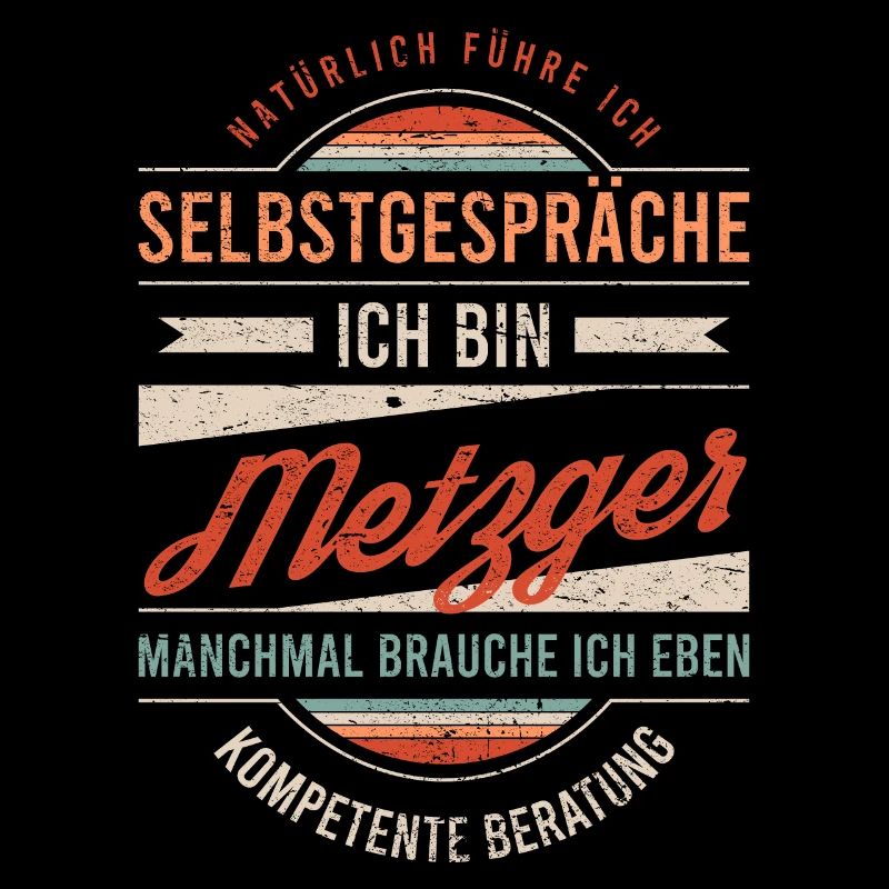Metzger Arbeitskollege Kollege Geschenk Retro