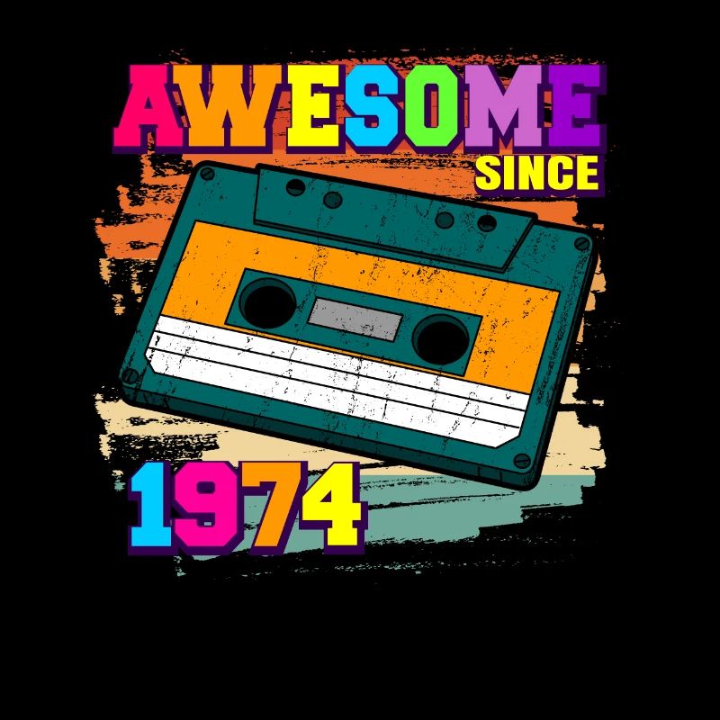 awesome since 1978 cassette 70s 48th birthday
