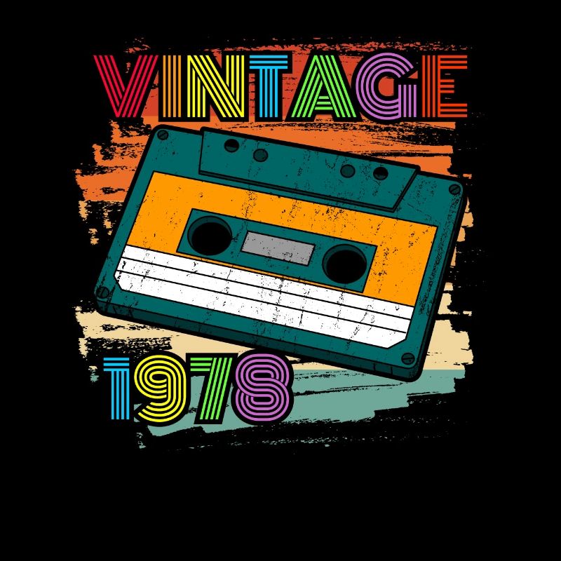 awesome since 1978 cassette 70s 45th birthday